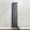 1800x360mm Vertical Anthracite Double Oval Column Panel Radiato