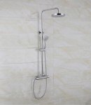 203mm Round Head & 100mm Handheld Thermostatic Mixer Kit - Cool