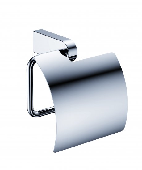 Stainless Steel Toilet Roll Paper Holder with Cover - zum Schließen ins Bild klicken