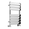 650x400mm Chrome Flat Panel Ladder Towel Radiator