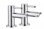 Modern Gladstone Bathroom Sink Chrome Basin Twin Taps