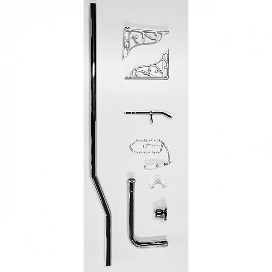 High Level Flush Pipe Kit For CRMK005. Includes Lever, Chain - zum Schließen ins Bild klicken